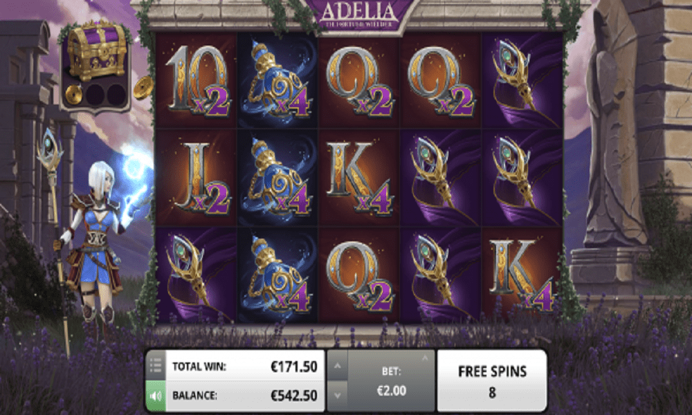 Adelia die GlÃ¼cksgÃ¶ttin des Schicksals Spielautomat Screenshot