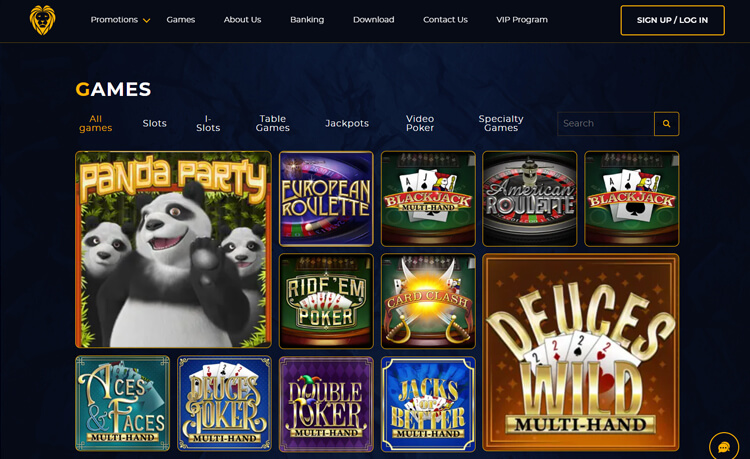 Alle Amerikaanse Multihand Video Poker Screenshot