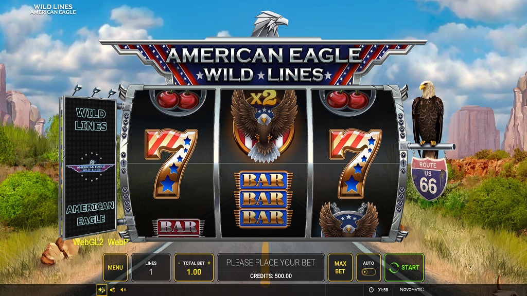 Amerikaanse Wild Slots Screenshot
