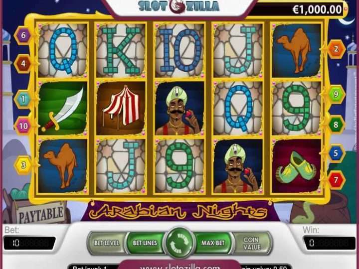 Arabische Nacht Spielautomaten Screenshot