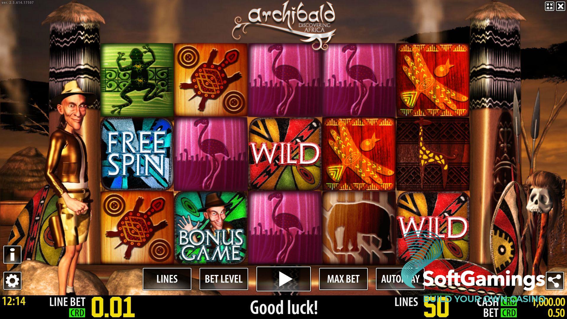 Archibald ontdekt Afrika Slot Screenshot