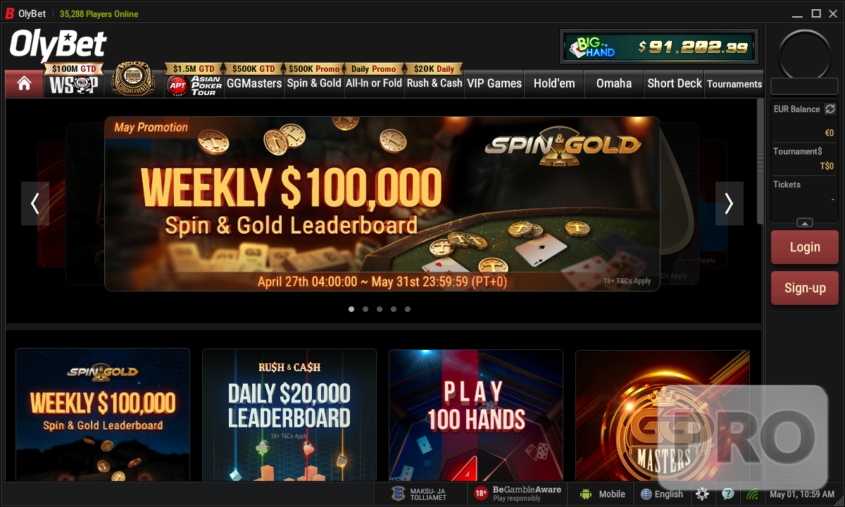 Aziatisch poker Screenshot