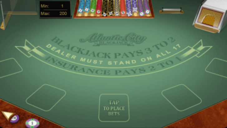 Serie Oro de Blackjack de Atlantic City Captura de pantalla