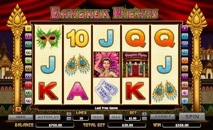 Bangkok Nights Spielautomaten Screenshot
