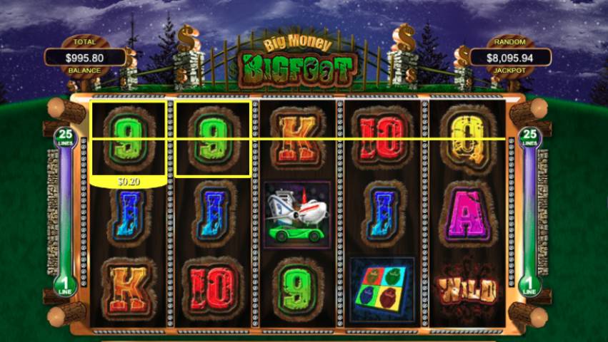 Bigfoot Spielautomat Screenshot