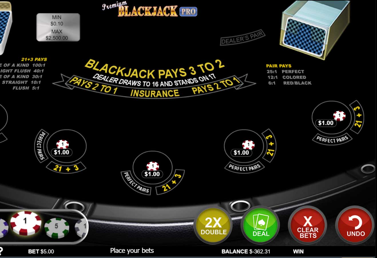 Blackjack SzczÄ™Å›liwe Pary Zrzut ekranu