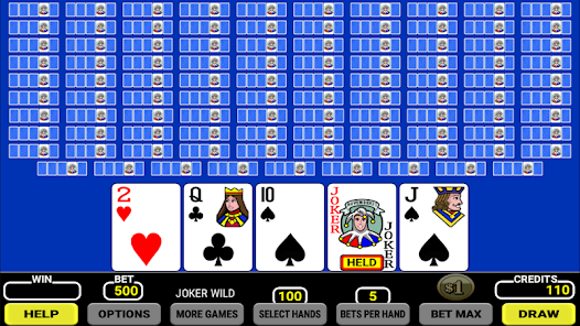 Bonus Poker - 100 hands Screenshot