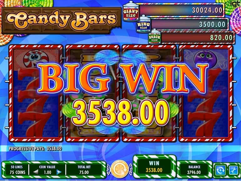 Candy Bars Slot Schermata