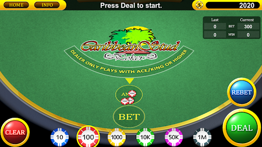 Caribbean Poker Screenshot