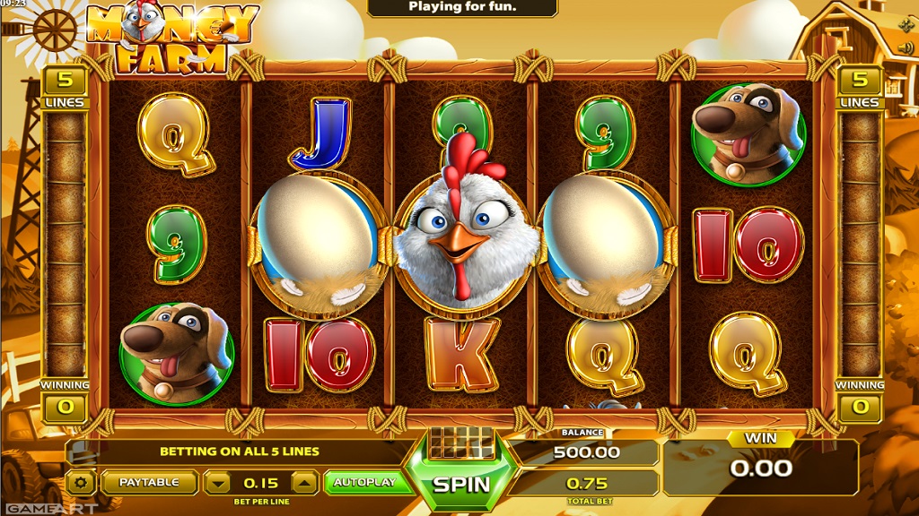 Automat do gry Cash Farm Zrzut ekranu