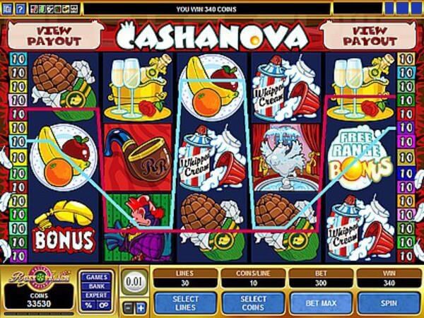 Slot Cashanova Schermata