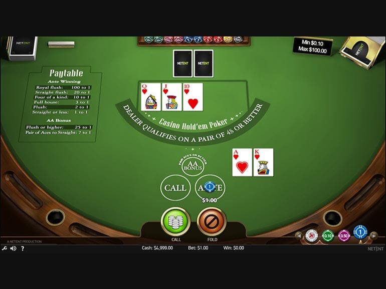 Casino Hold Screenshot