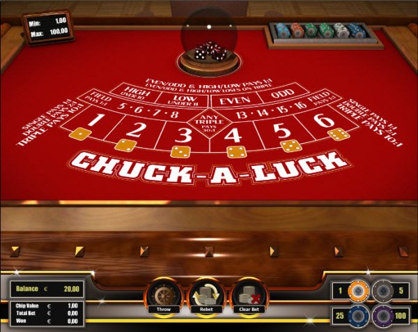 Chuck-A-Luck â†’ SlÃ¥ tÃ¤rning Skärmdump