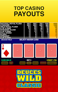 Klassisches Deuces Wild 10 Hand Screenshot