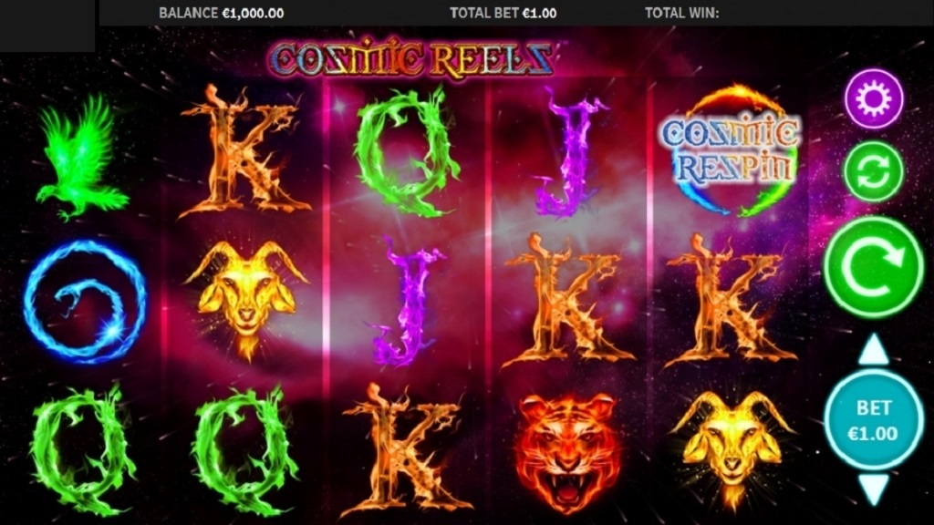 Cosmic Reels Spielautomat Screenshot