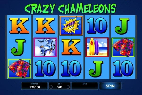 Crazy Chameleons Slots -> Gekke Kameleons Slots Screenshot