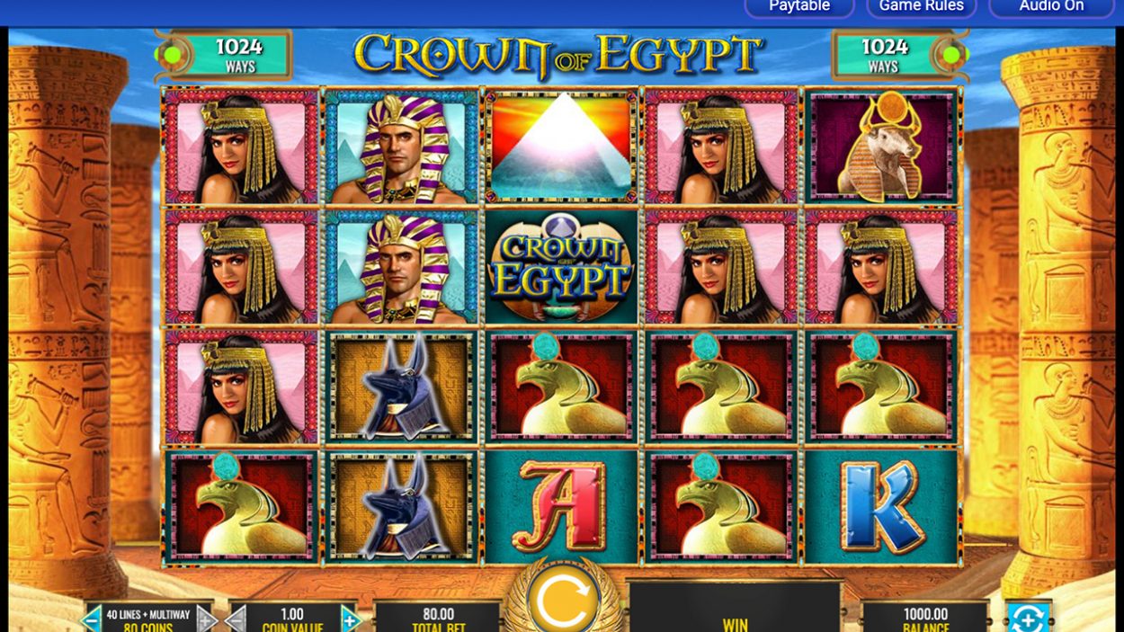 Automaty Crown of Egypt Zrzut ekranu