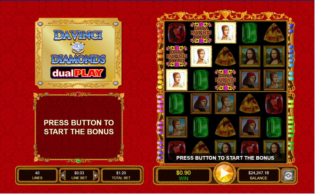 Da Vinci Diamonds Dual Play Screenshot