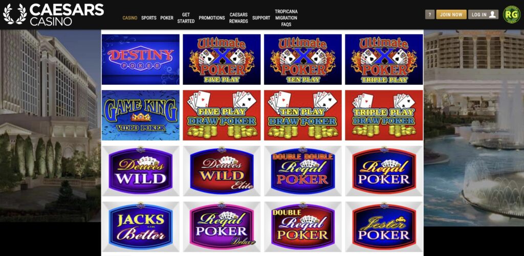 Deuces Wild Bonus Poker Screenshot