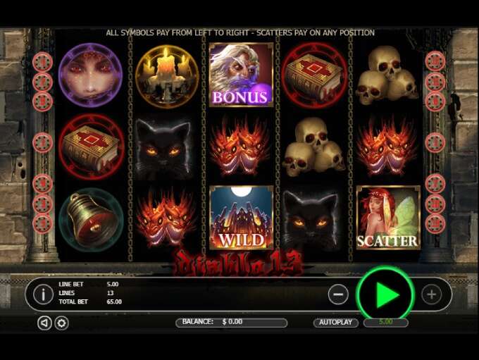 Slot progressivi Diablo 13 Schermata