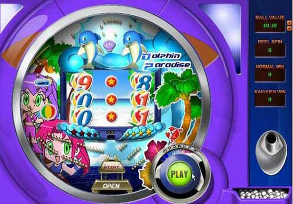 Dolphin Paradise Pachinko Ã¨ un sito web sui casinÃ². Schermata