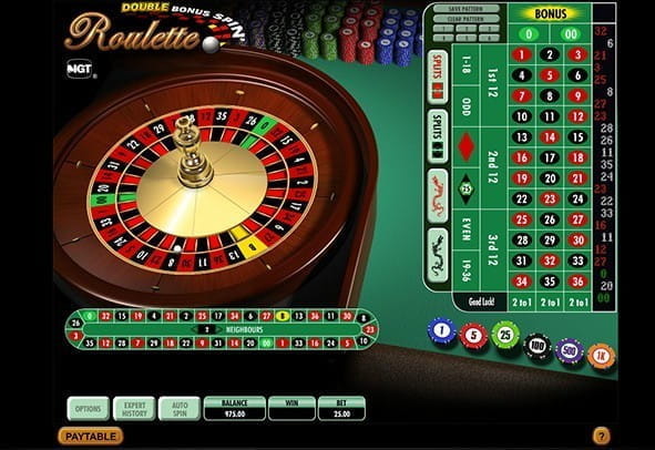 Double Bonus Spin Roulette to gra w ruletkÄ™ z podwÃ³jnym bonusowym spinningiem. Zrzut ekranu