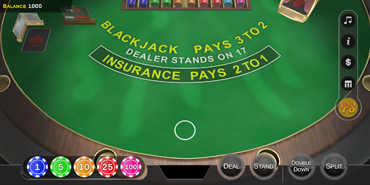 Doppelte Belichtung Blackjack Mobil Screenshot