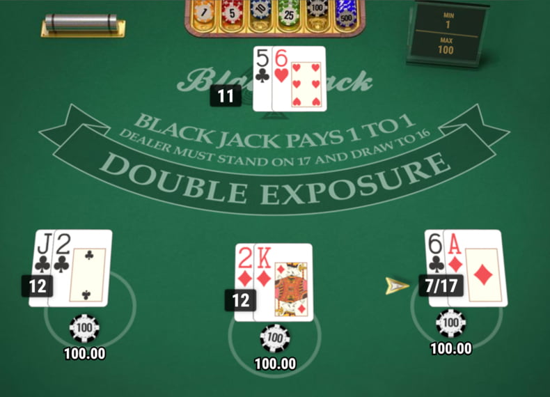 Blackjack z podwÃ³jnym odsÅ‚oniÄ™ciem kart Zrzut ekranu