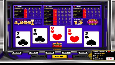 Double Jackpot Pyramid Poker Screenshot