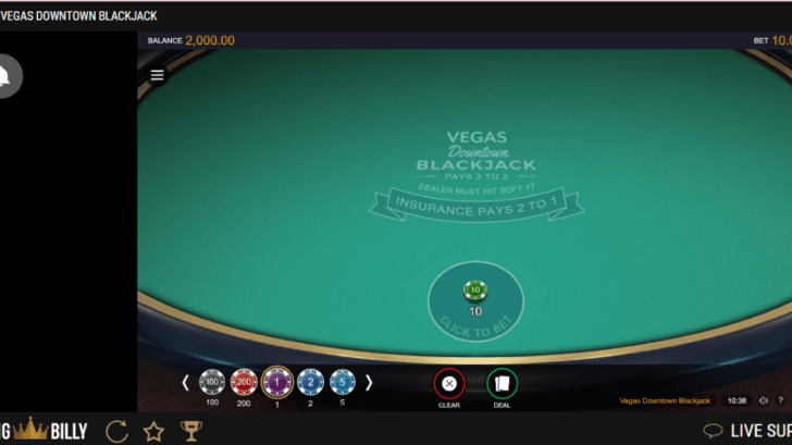 Downtown Vegas Blackjack Screenshot