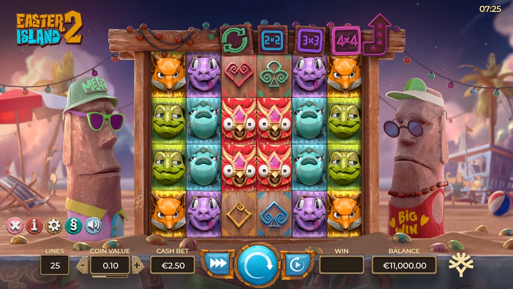 Automat do gry na wyspie Wielkanocnej Zrzut ekranu
