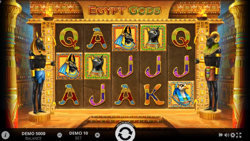 Automat do gier ze slotami o egipskich bogach Zrzut ekranu