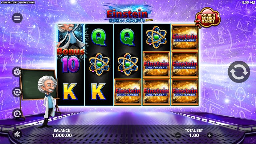 Automat do gier Einstein Eureka Moments Zrzut ekranu