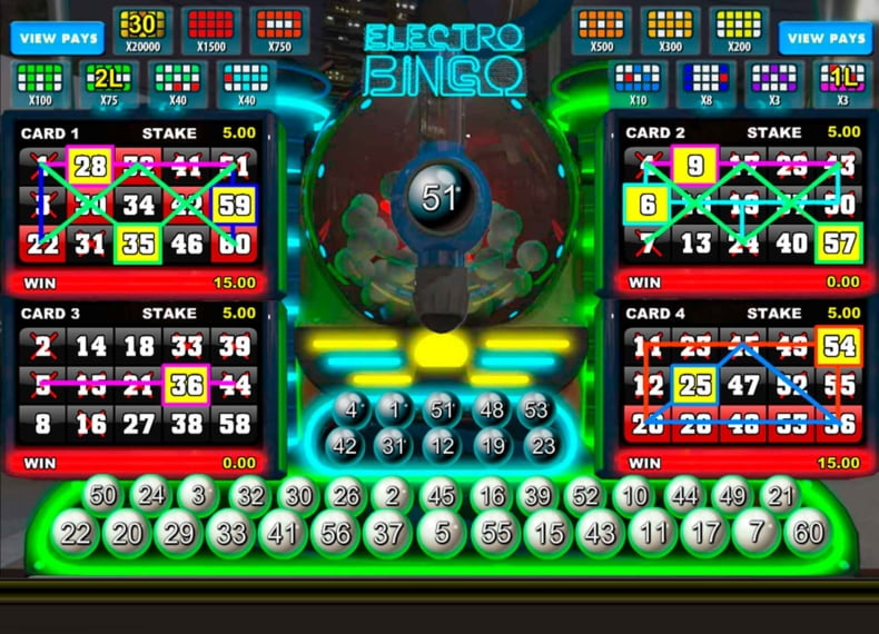 Electro Bingo Captura de pantalla