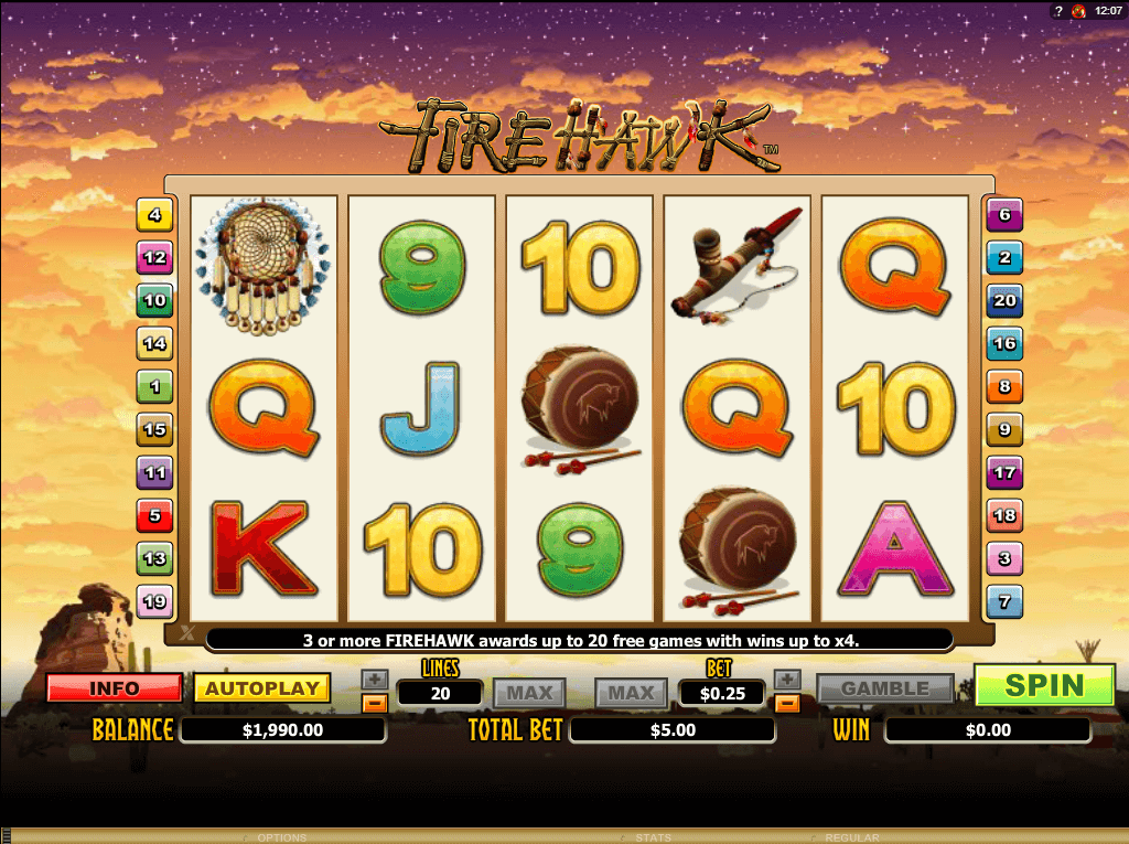 Firehawk Slot Screenshot