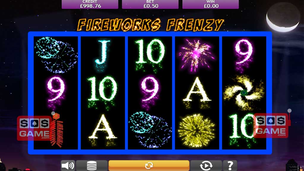 Fireworks Frenzy Spielautomat Screenshot