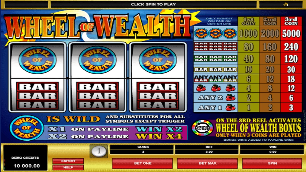 Freier Geist: Wheel Of Wealth Spielautomaten Screenshot