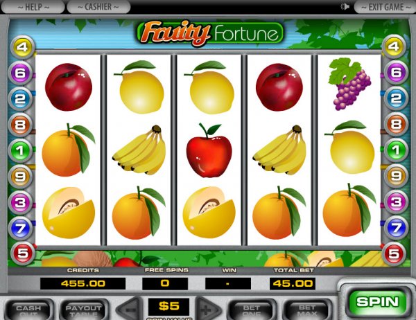 Fruity Fortune Slot Ã¤r en spelautomat med frukttema. Skärmdump