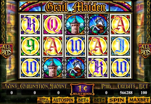 Grail Maiden Online Slot Screenshot
