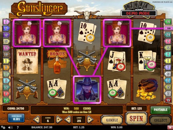 Automaty Gunslinger Zrzut ekranu