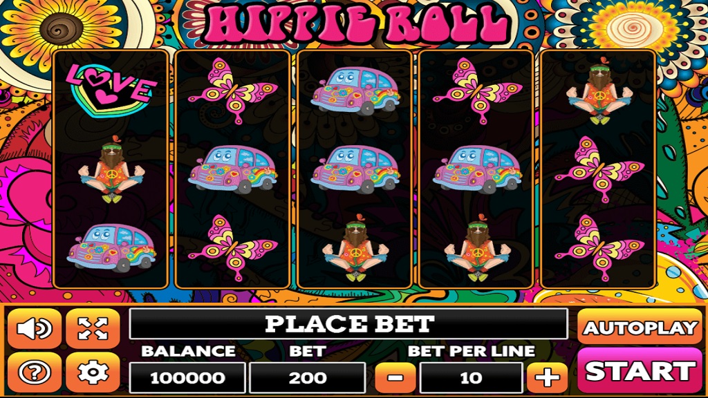 Hippies Spielautomaten Screenshot