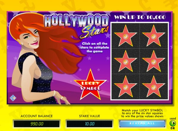 Hollywood Sterren Kraslot Screenshot