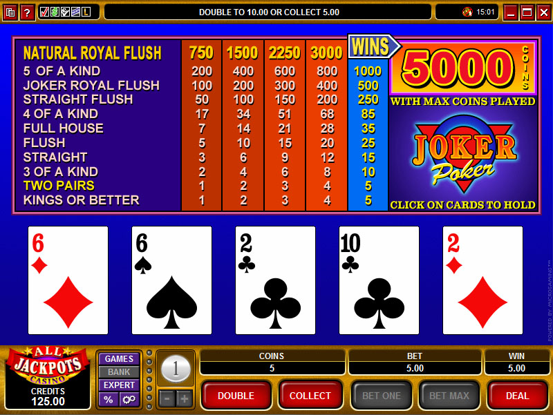 Joker Poker - 10 hands Screenshot