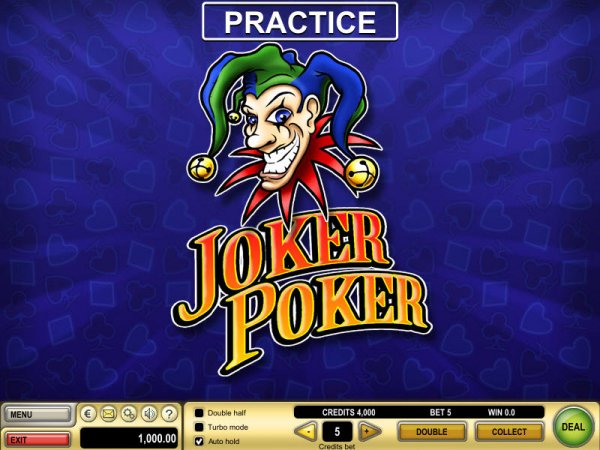 Joker Poker JednorÄ™czny Zrzut ekranu