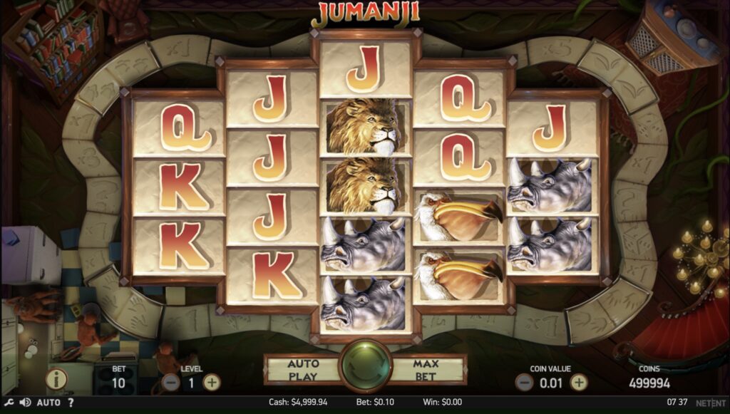Jumanji Slot Screenshot