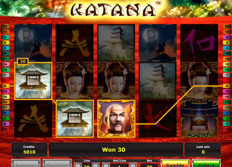 Katana ist eine Webseite Ã¼ber Casinos. Screenshot