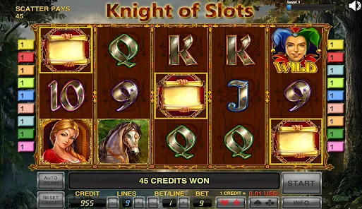 Automaty Knights Quest Zrzut ekranu