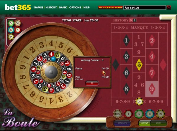 C'est un site web sur les casinos. Capture d'écran