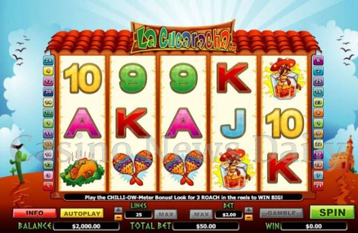 La Cucaracha Slots ist eine Website Ã¼ber Casinos. Screenshot