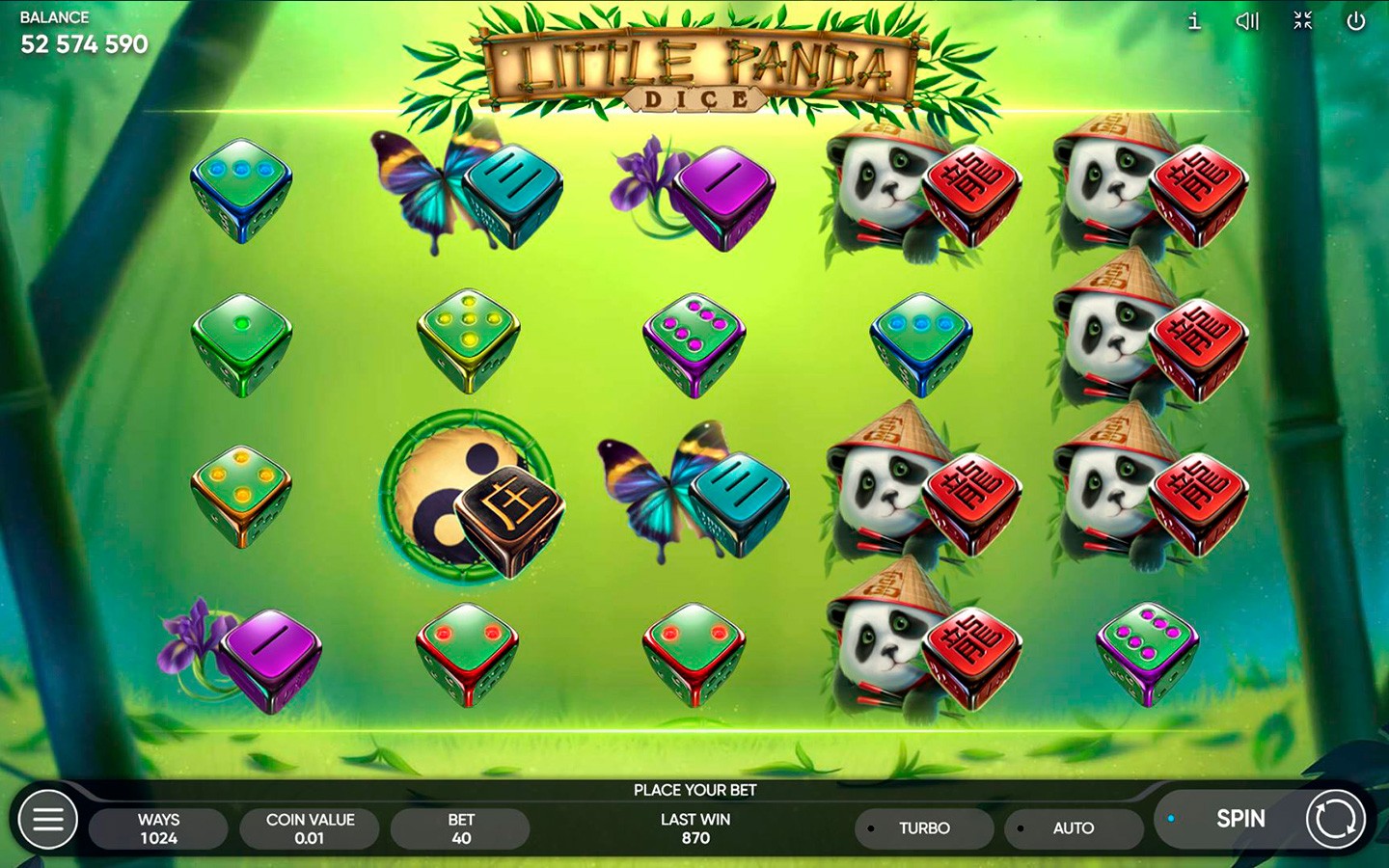 Kleiner Panda Spielautomat Screenshot
